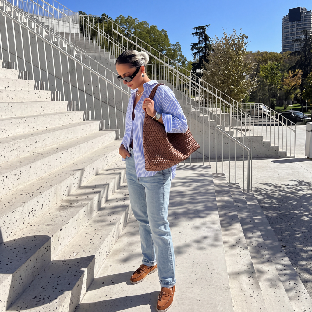 Τσάντα Tote Quinn από οικολογικό δέρμα