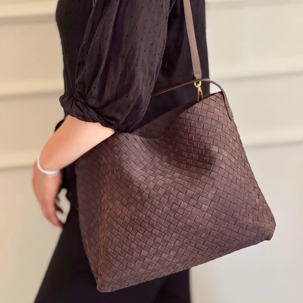 Τσάντα Tote Brielle από σουέτ