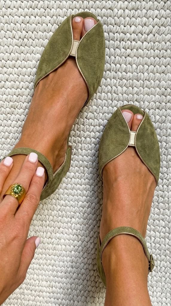 Μπαλαρίνες peep toe Olivia